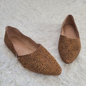 Madewell Lizbeth Flats Dotted Calf Hair Sz 8